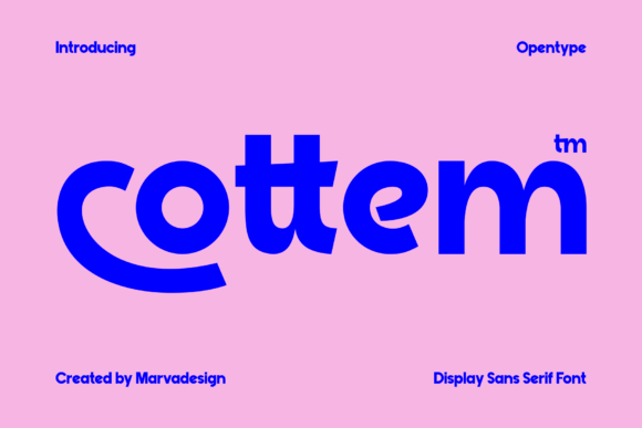 Cottem: The Bold Sans Serif That Brings a Friendly Punch to Your Designs