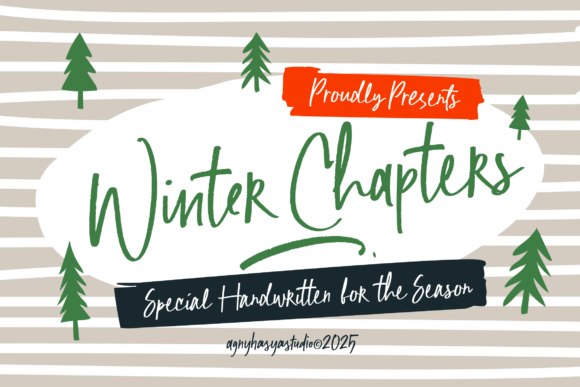 Evaluating Winter Chapters: A Handwritten Font for Festive Design Projects