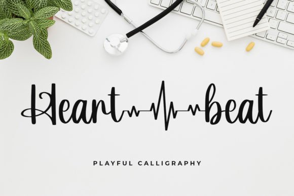 Heart Beat: The Bouncy Calligraphy Font That Brings Words to Life