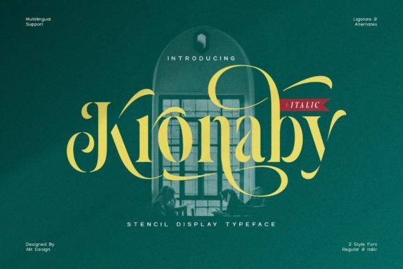 Kronaby: Where Stencil Meets Elegant Serif Style