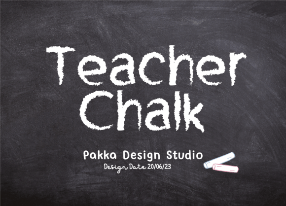 Teacher Chalk: Capturing Childhood Wonder in Your Digital Designs