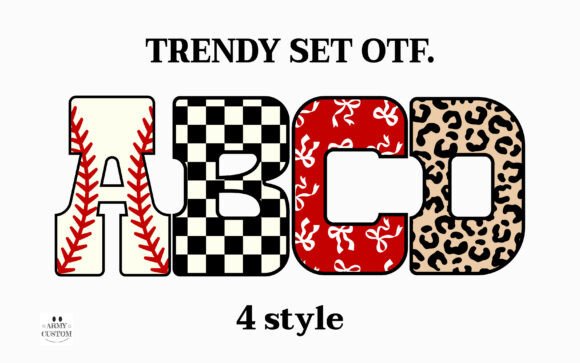 Unleash Your Style with the Trendy Baseball Bundle Font
