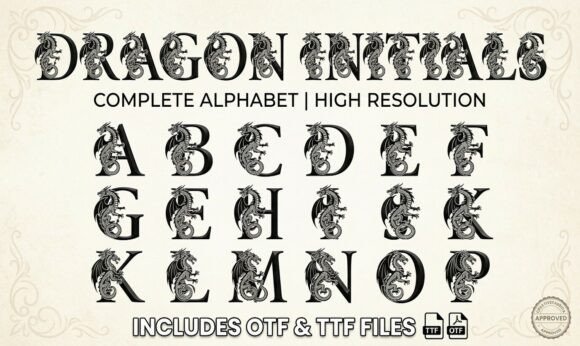 Unleashing the Magic of Dragon Initials: A Guide to Mythical Typography
